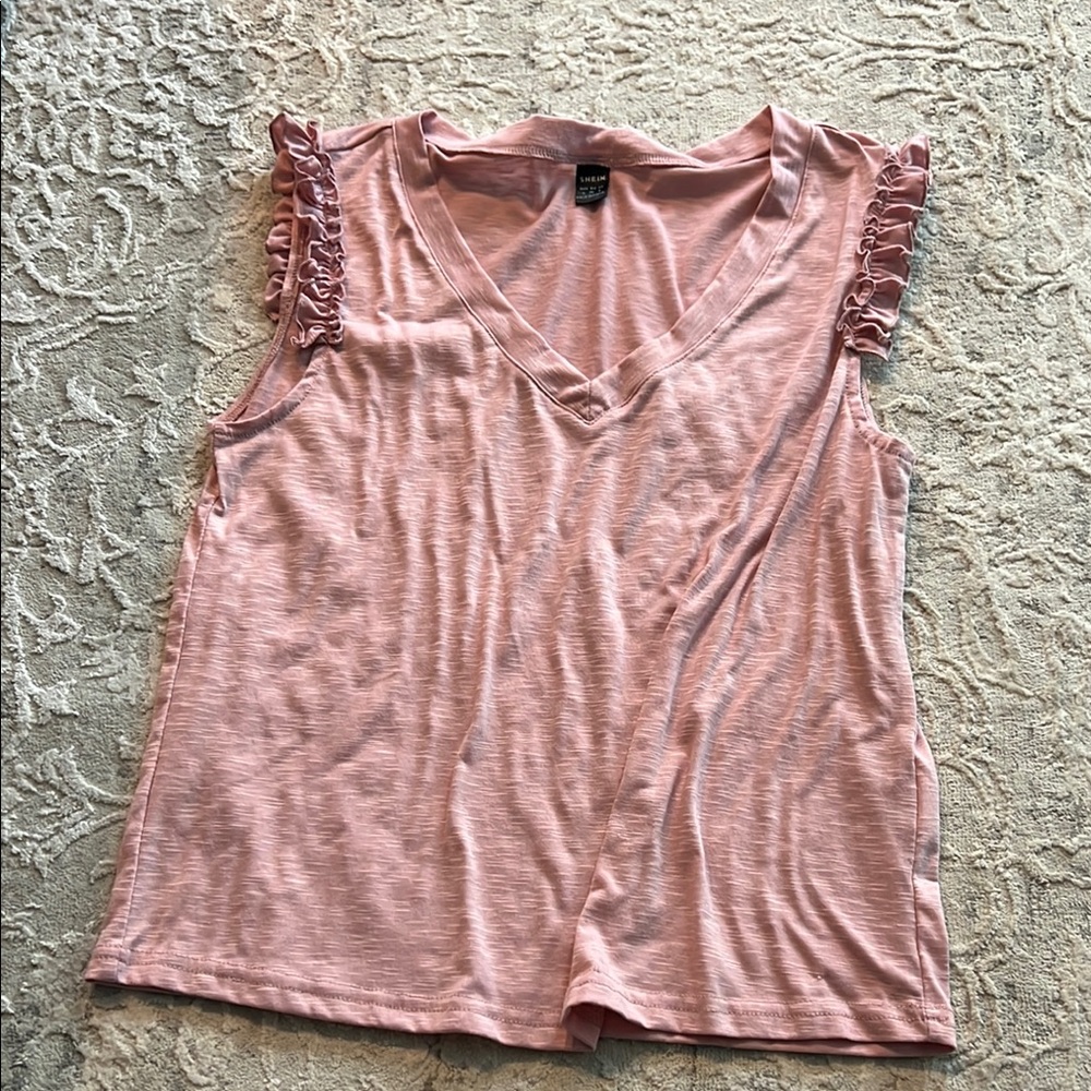 Pink Ruffled Blouse
